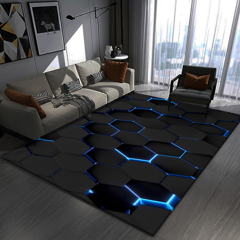 3D Visual Creative 3D Crystal Velvet Rug