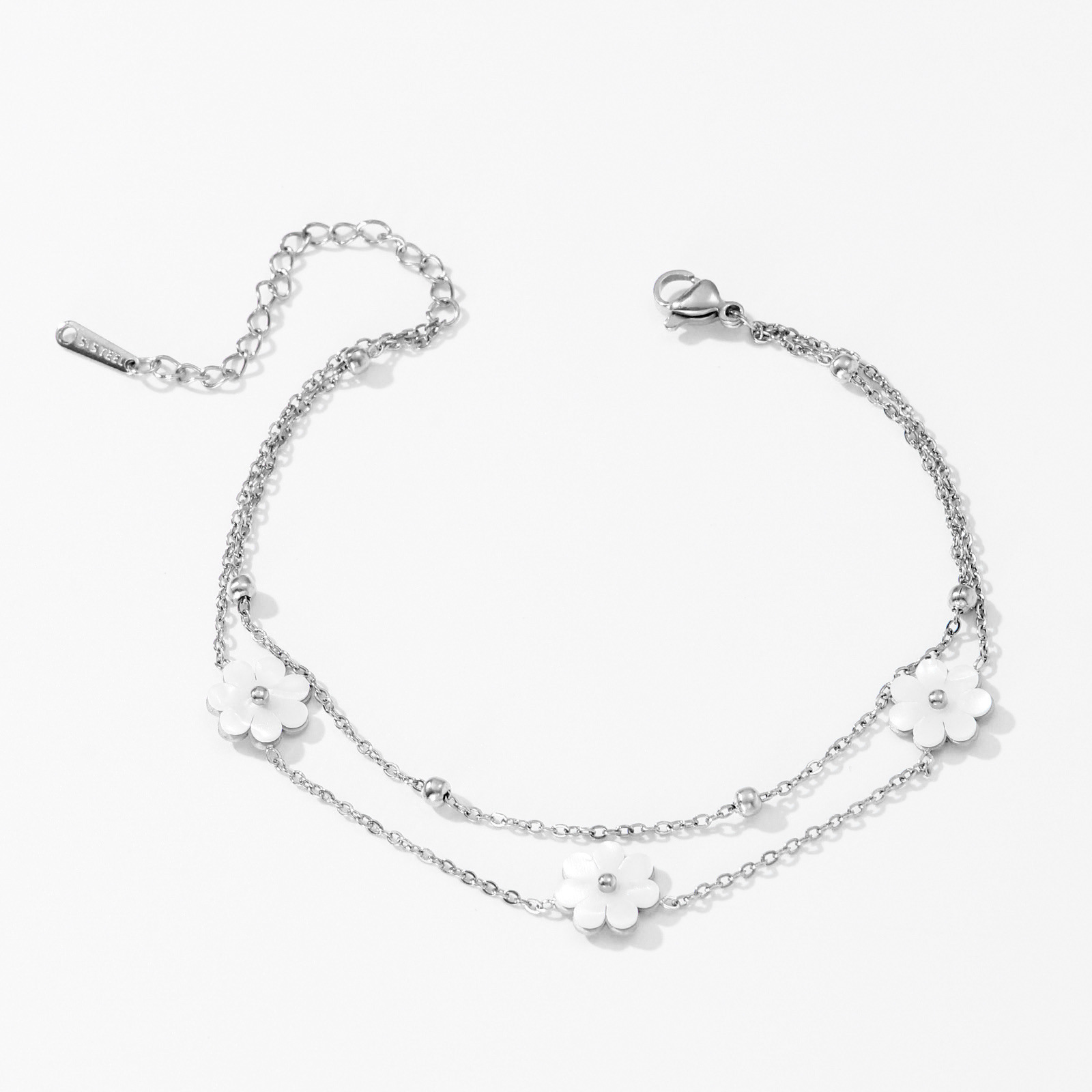 Stainless Steel Bead Anklet, picture 5 of 5