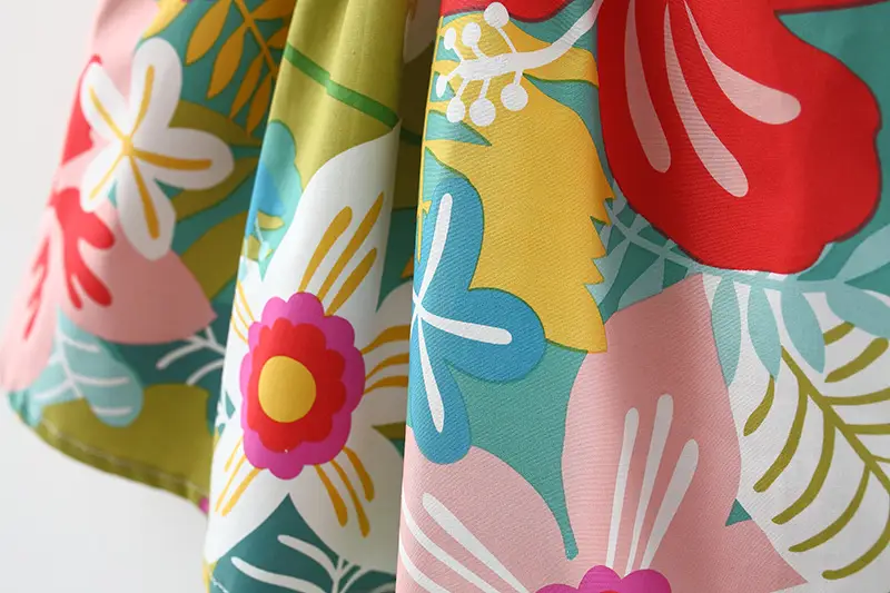 Summer New Girls' Small Flower Dress