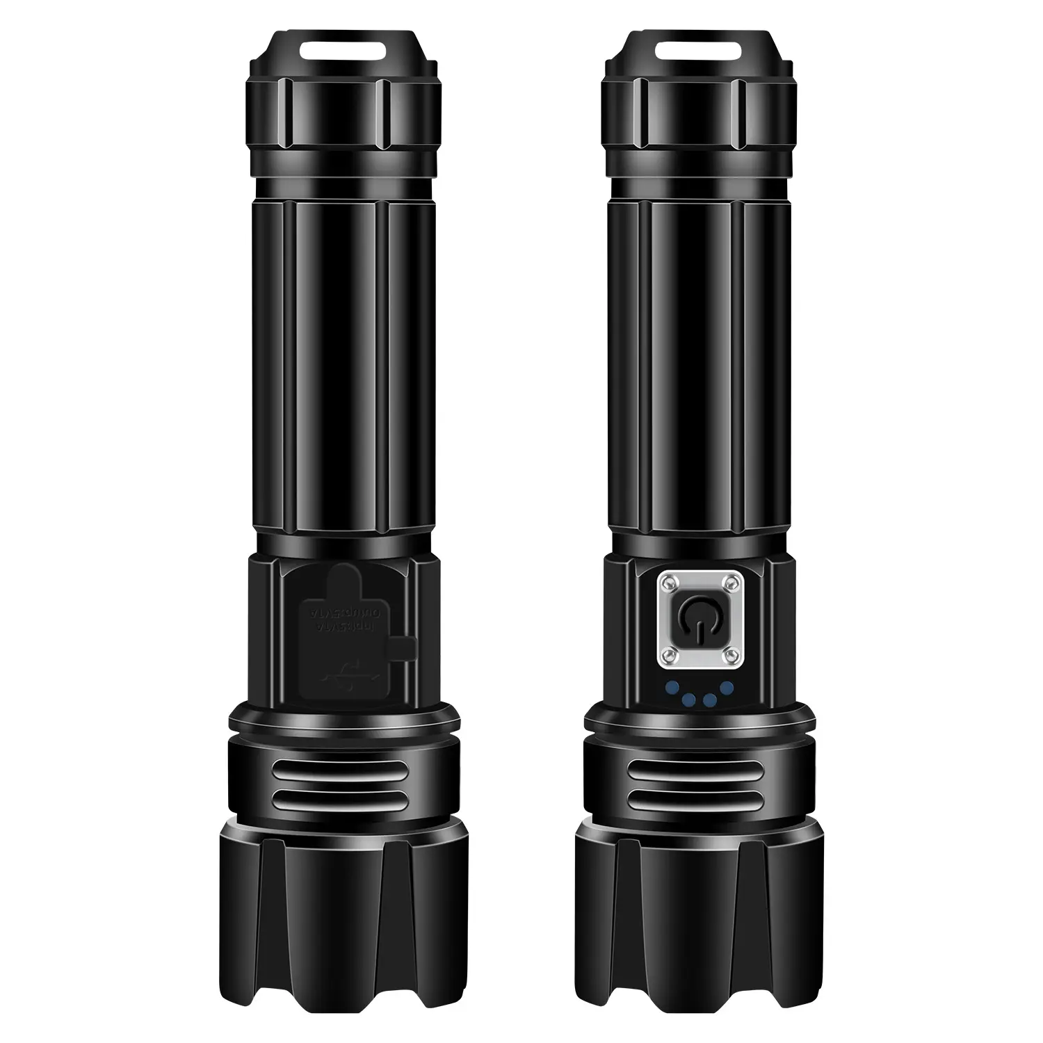 30W P70 Bulb High-Intensity, Extendable, Focus-Adjustable Outdoor Flashlight