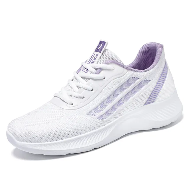 Plus size Korean style Height increasing Sneakers White - Shop at LoveMi