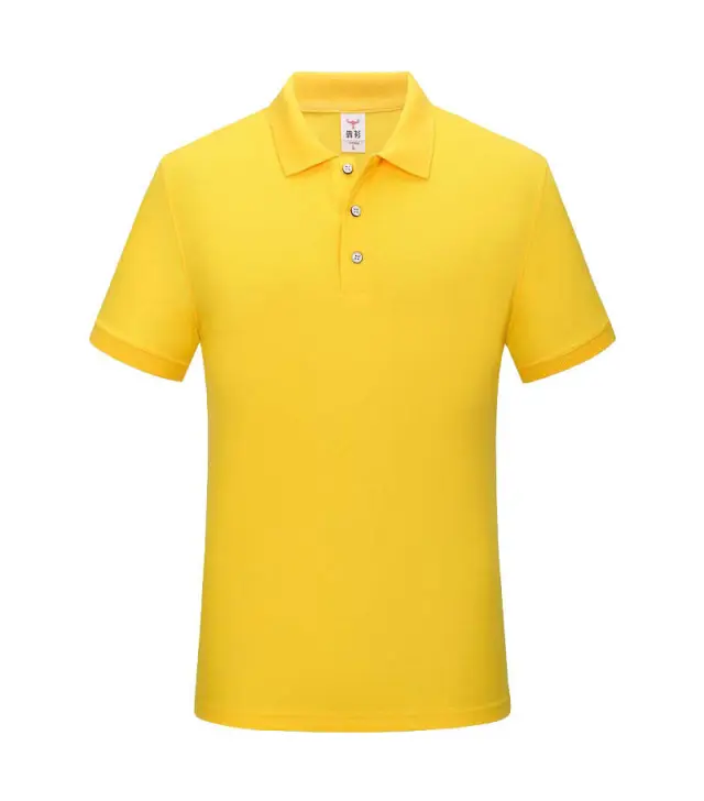 Summer Polo Shirt Men's High grade Lapel Yellow - Shop at LoveMi
