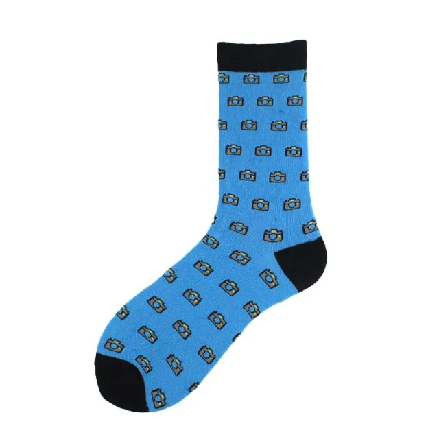 Personality Middle long Stockings Contrast Color Men's Cotton Socks Trend Style 21 - Shop at LoveMi
