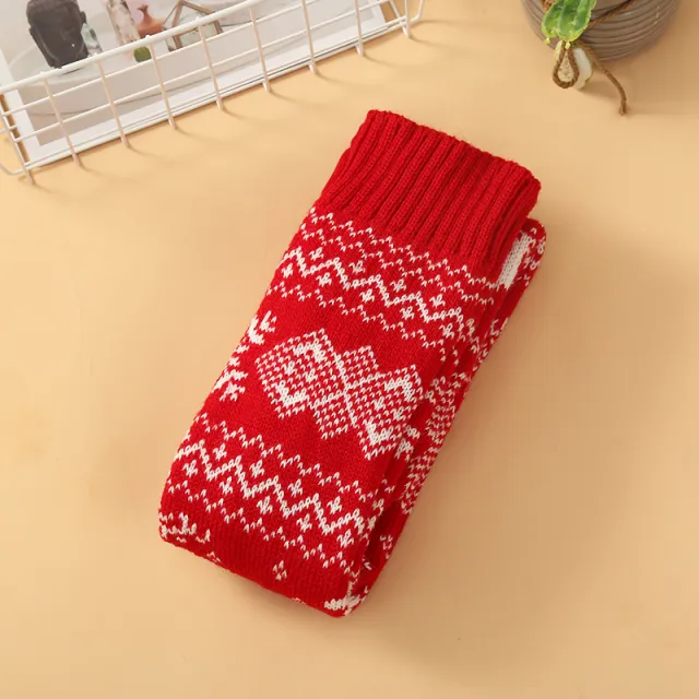 Christmas Style Creative Cartoon Elk Thigh High Socks Red - Shop at LoveMi