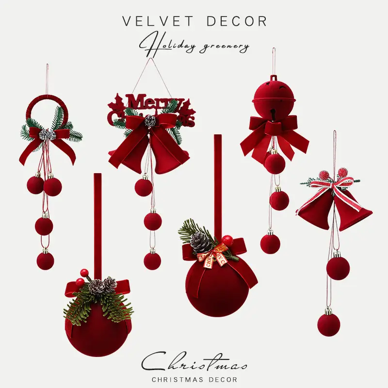 Exquisite Christmas Shop Windows Tree Hanging Decorations