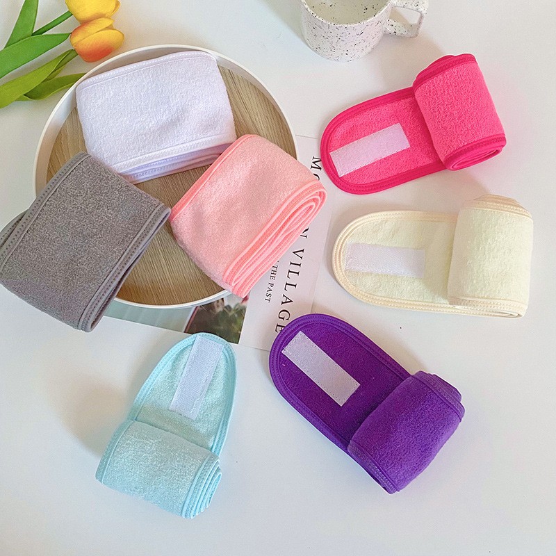 Thickened Printed Velcro Stretch Makeup Headband