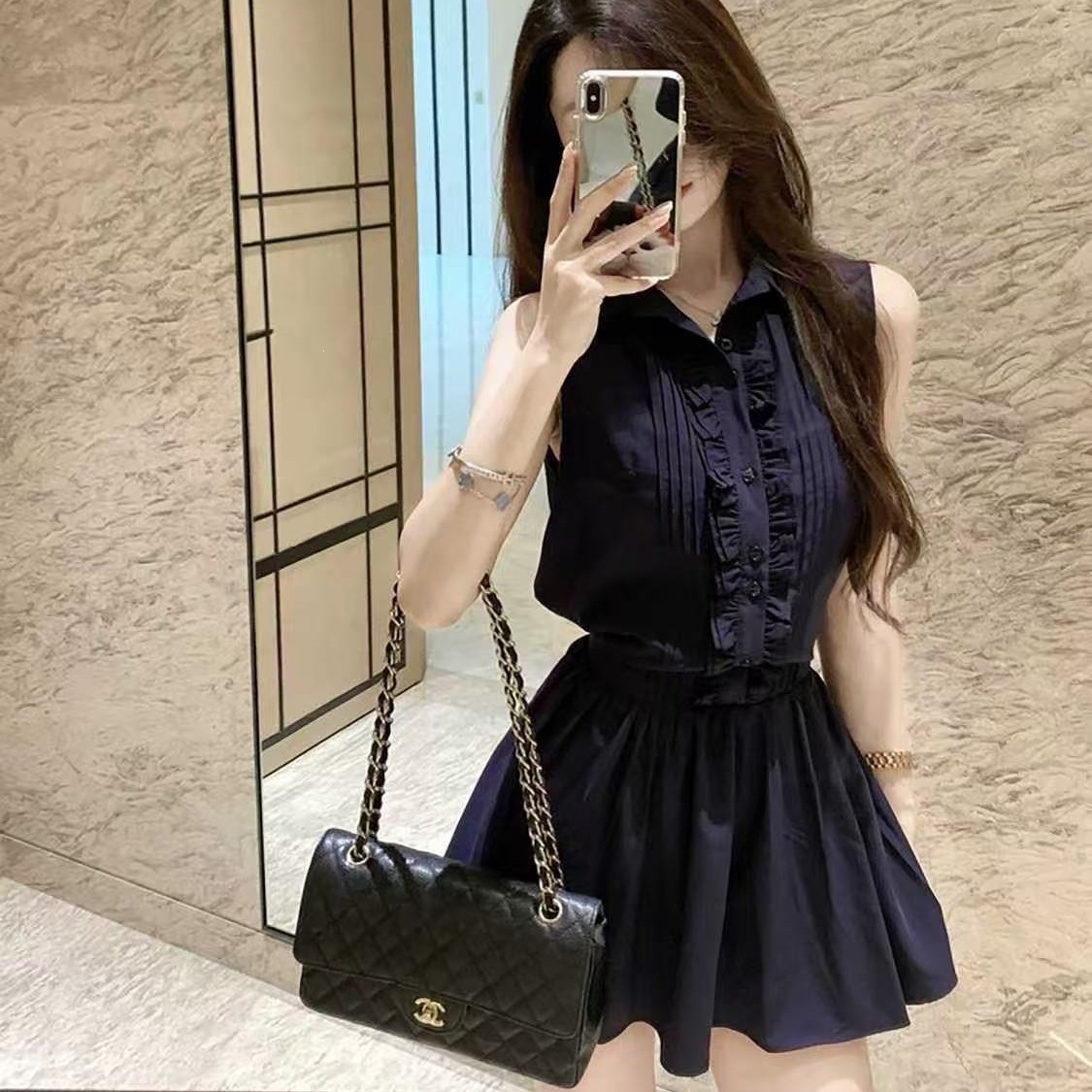 French-style Alluring Yet Demure High-end Shirt Dress For Women