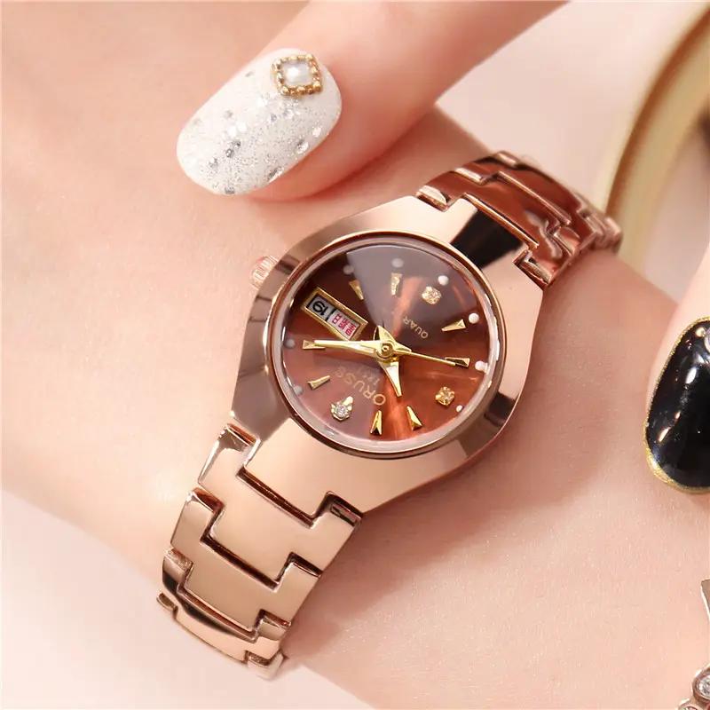 Tungsten Steel Color Waterproof Fashion Student Couple