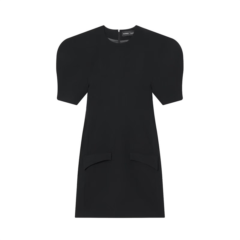 European And American Style Fashionable Simple And Slimming Short Dress Black - Shop at LoveMi