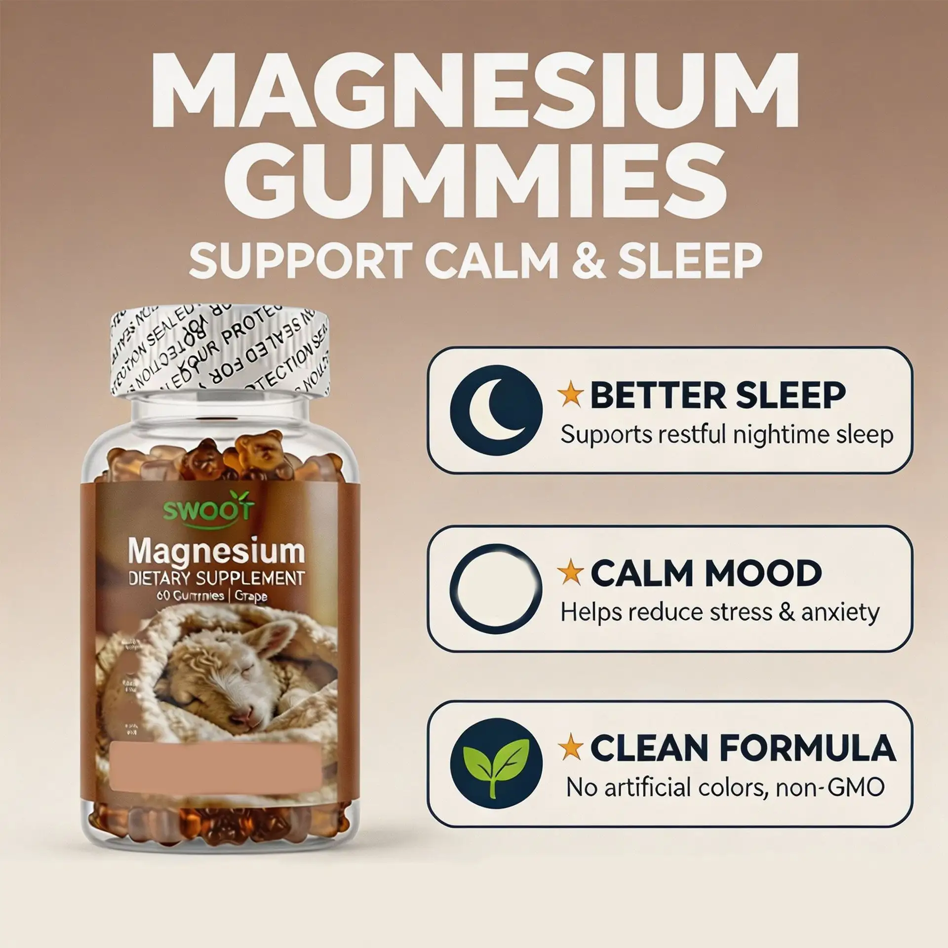 Magnesium Gummies Dietary Supplement