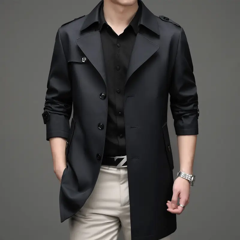 Casual Single-breasted High-end Plus Size Men's Jacket
