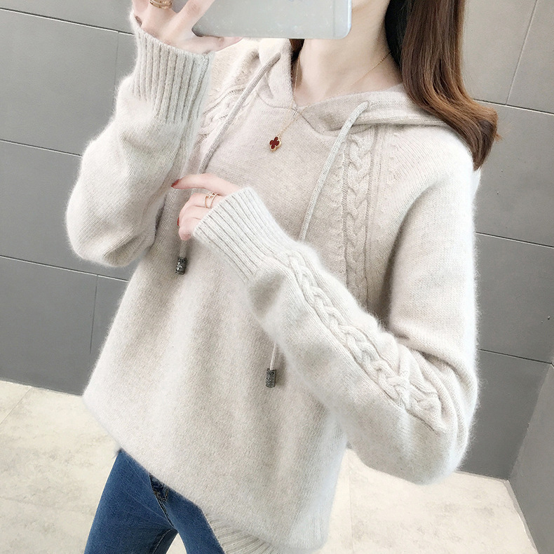 Damen-Hoodie-Sweater mit 3D-Details – Bild 10