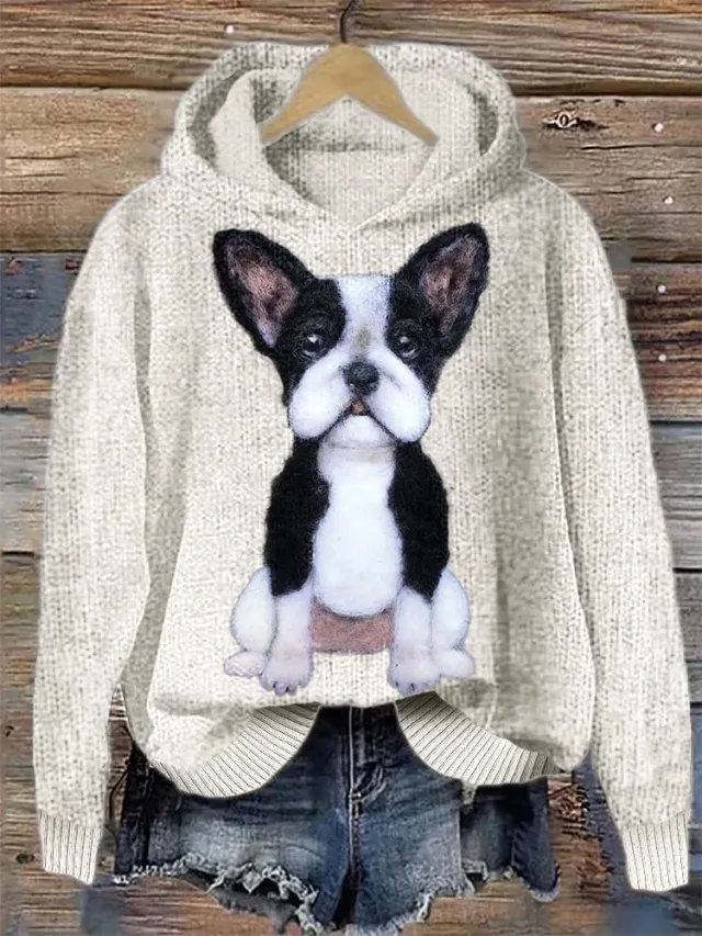 Animal Print Hooded Women's Sweater 3Style Xxl - Shop at LoveMi