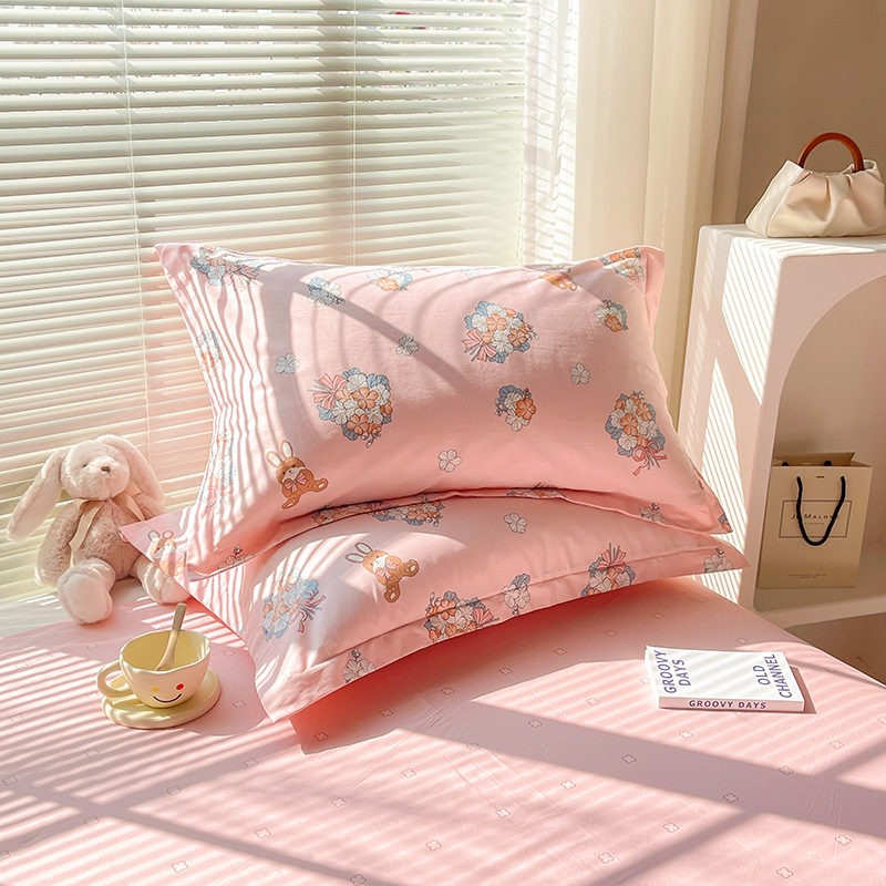 A Pair Of 100 Cotton Twill Pillowcases For Spring And Autumn