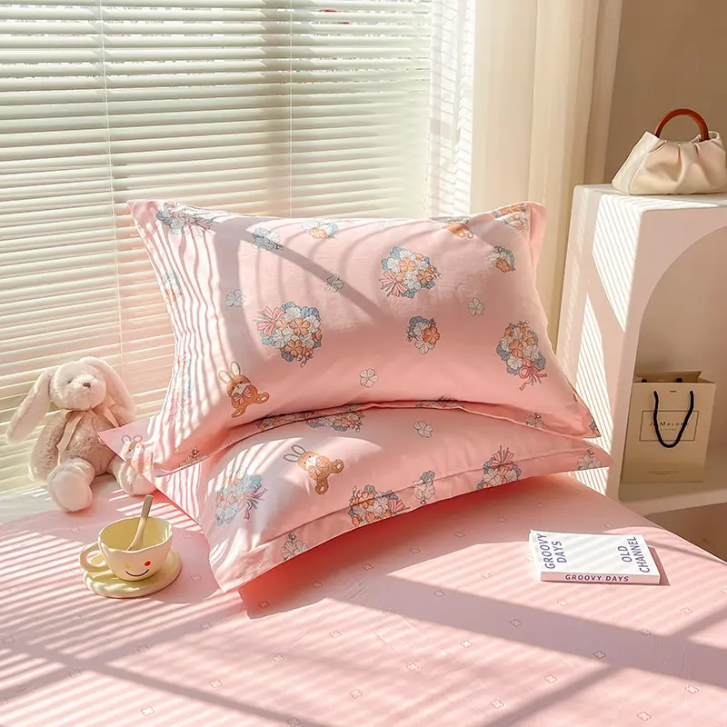 A Pair Of 100 Cotton Twill Pillowcases