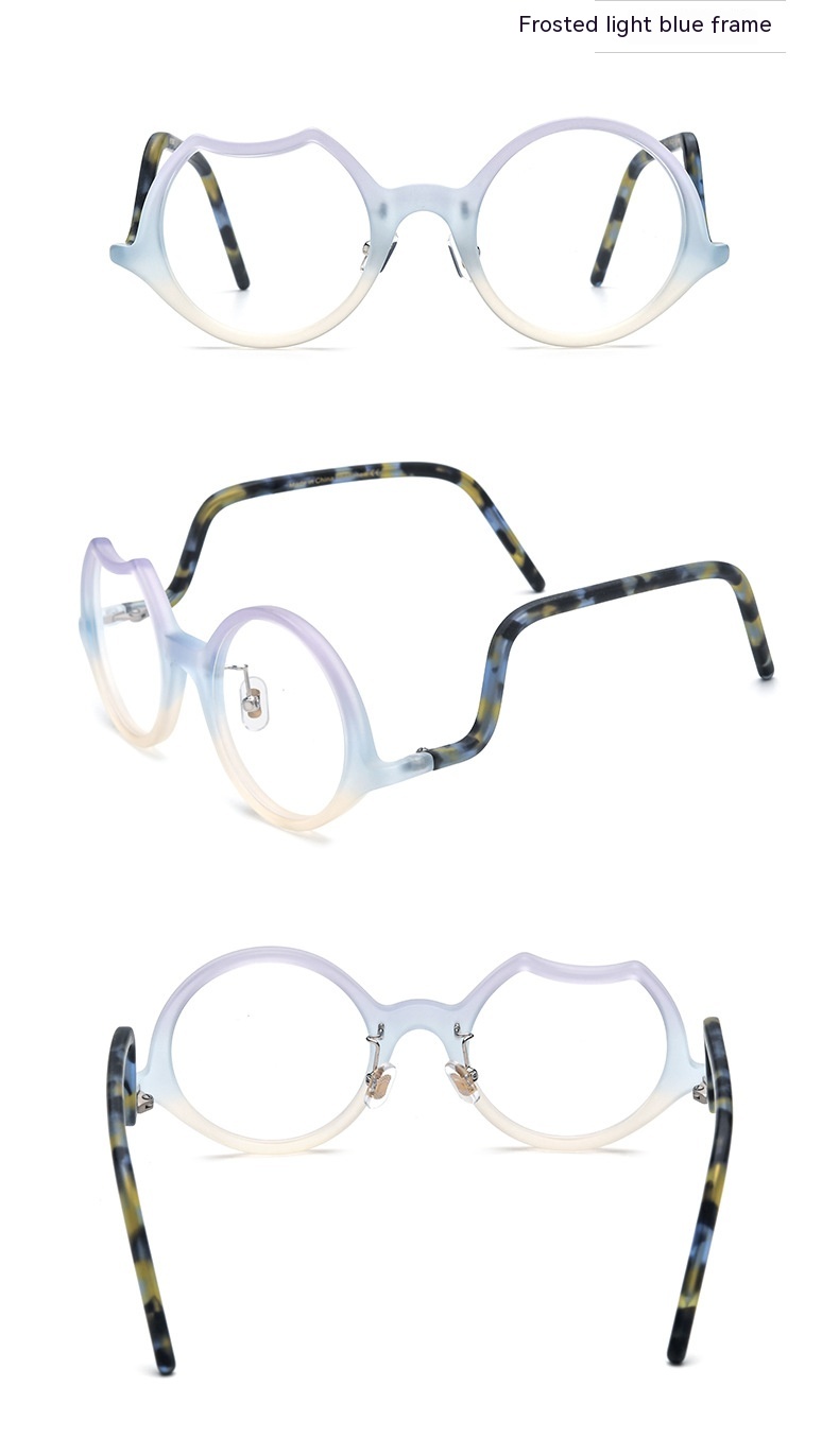 Frosted Plate Glasses Frame Personality - Image 14