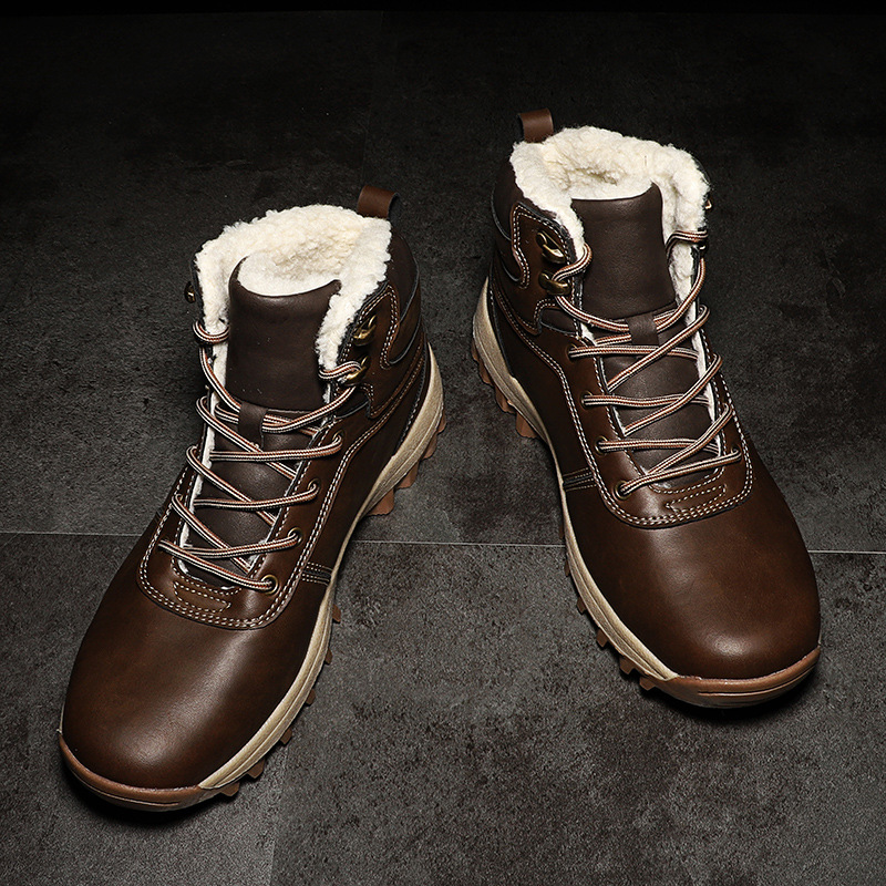 Title 6, Casual warm and velvet high-top snow boots