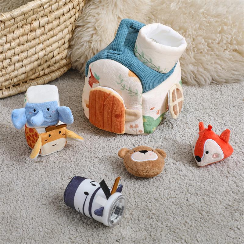 Cotton House Plush Animal Hands-On Grasping Puzzle Toy — foto 2