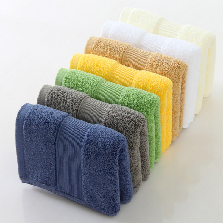 Plain-colored Pure Cotton Hotel Towels