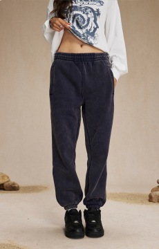 High Street American Retro Washed Distressed Batik Fleece Ankle-tied Casual Sweatpants Male