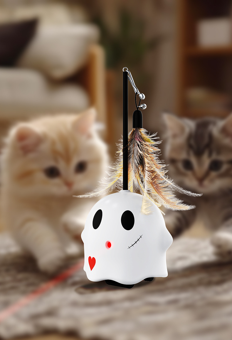 Omni-directional Wheel Obstacle-avoidance Laser Automatic Cat Toy detail photo 7