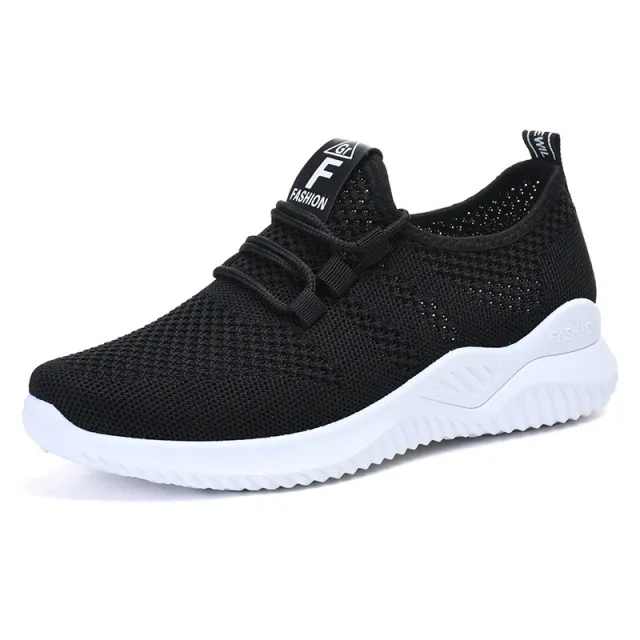 Women's Shoes Breathable Soft Sole Sneakers Black - Shop at LoveMi