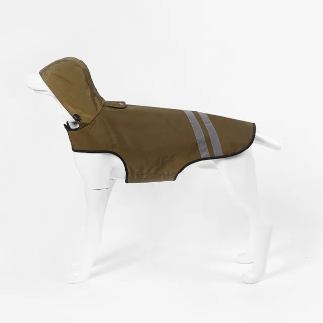 Dog Hooded Outdoor Windproof Shell Jacket Army Green - Shop at LoveMi