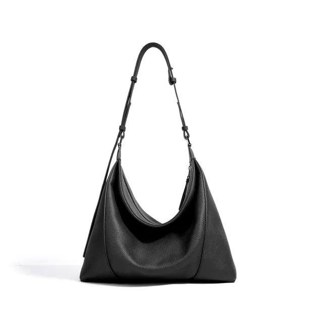 Special interest Design Advanced Soft Leather Leather Shoulder Women's Bag Black - Shop at LoveMi