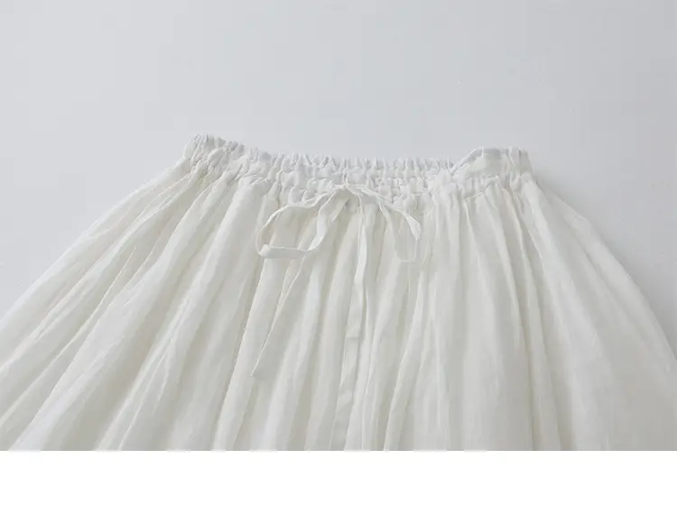 Fashionable Elastic Waist Double-layer Dress For Women