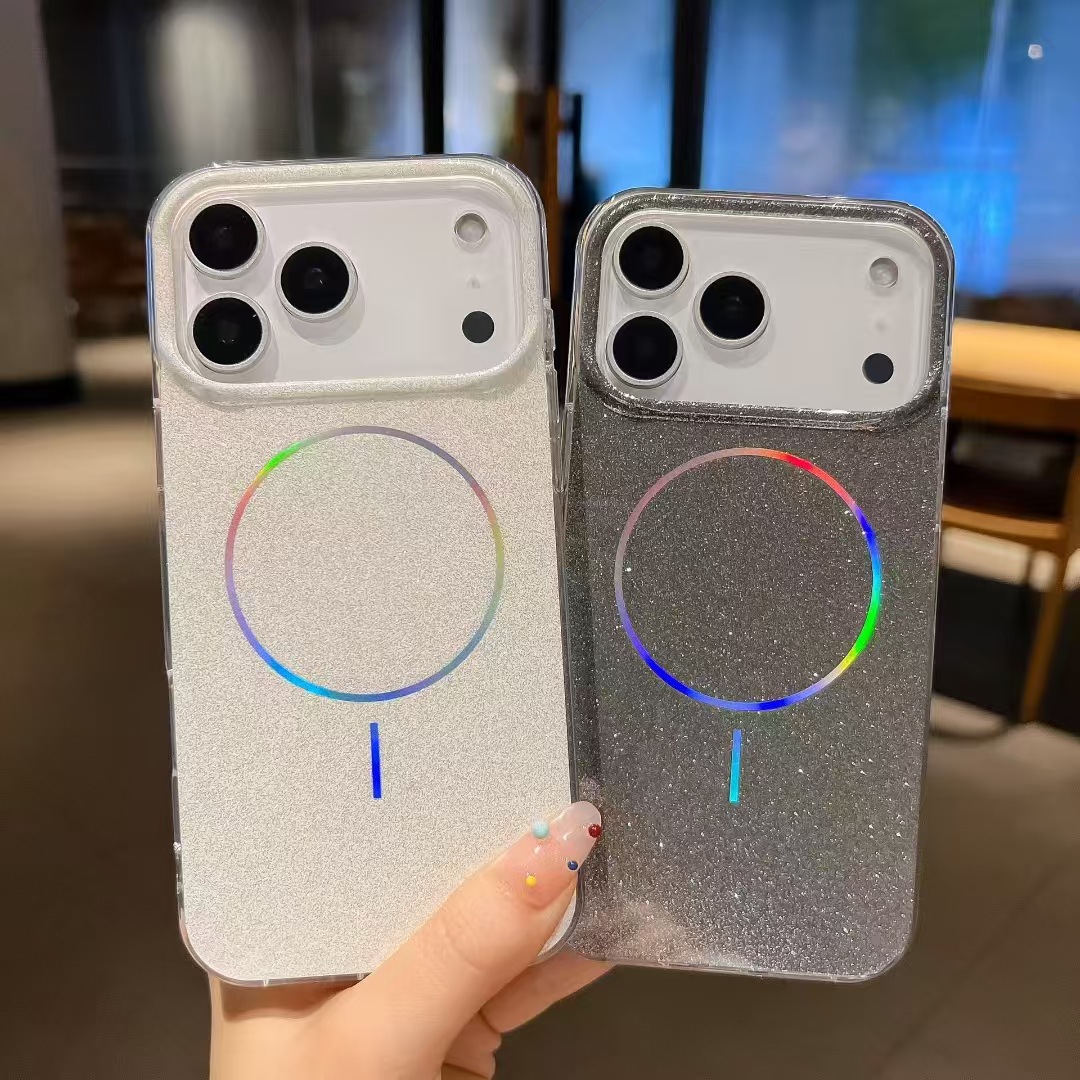 Suitable For Phone Cases Double Sided Laminated With A Delicate Ring Of Glitter