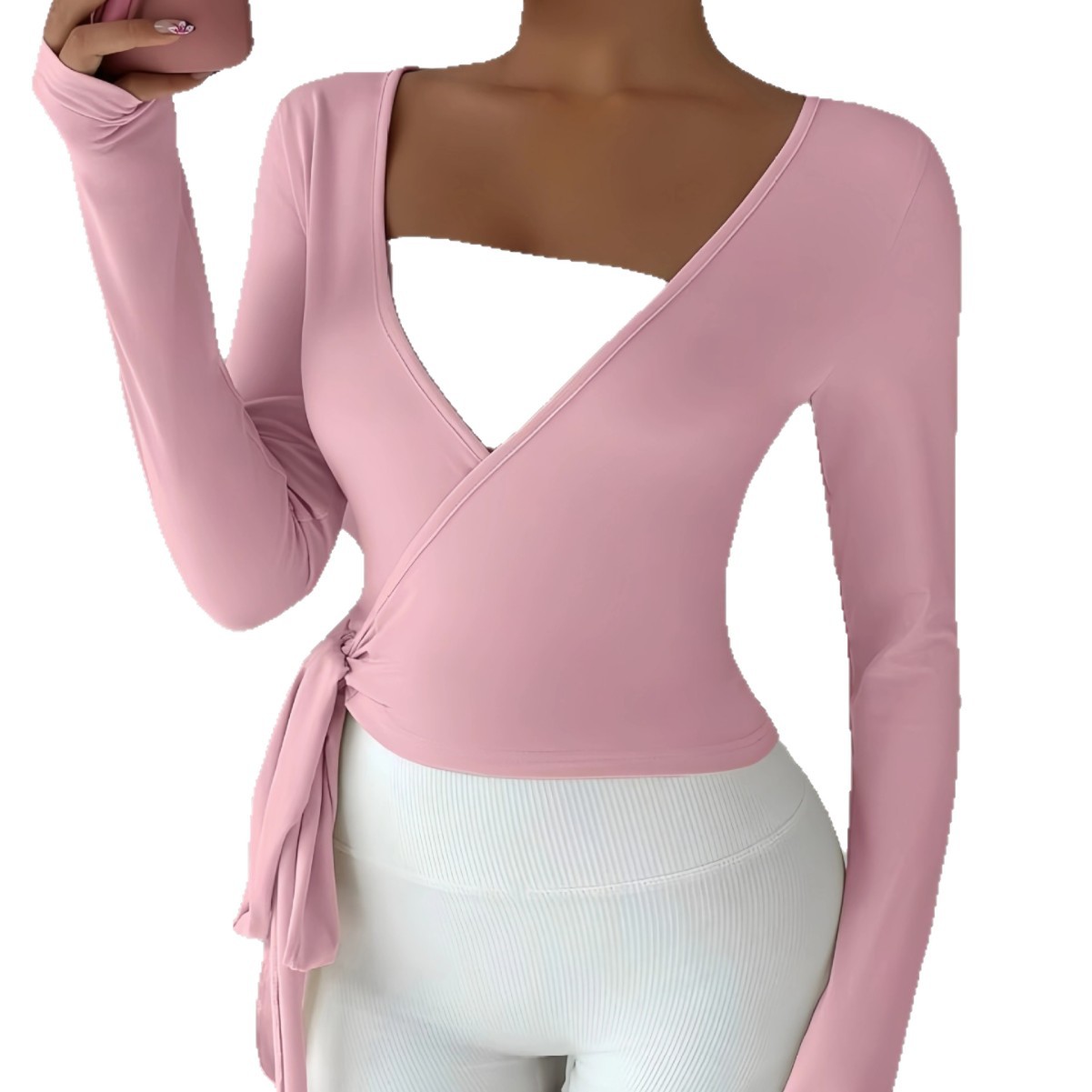 Sun-protective Top With Tie-cord Lightweight Jacket