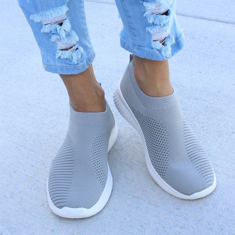 New-style Plus-size Stretch Socks Fabric Slip-on Shoes