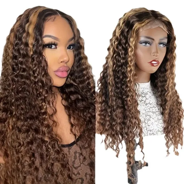 Women's Simple And Fashionable Lace And Curly Hair Piano Color - Shop at LoveMi