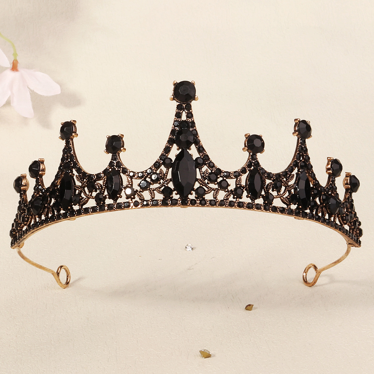 Dark High-end Alloy Rhinestone Crownstylish Headpiece — foto 18
