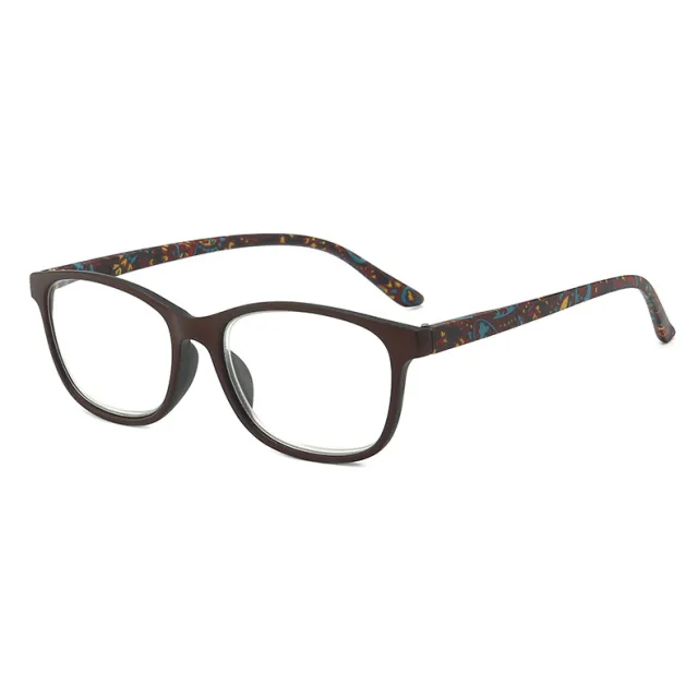 Anti blue Light Reading Glasses HD Fashion Glasses Brown Frame - Shop at LoveMi
