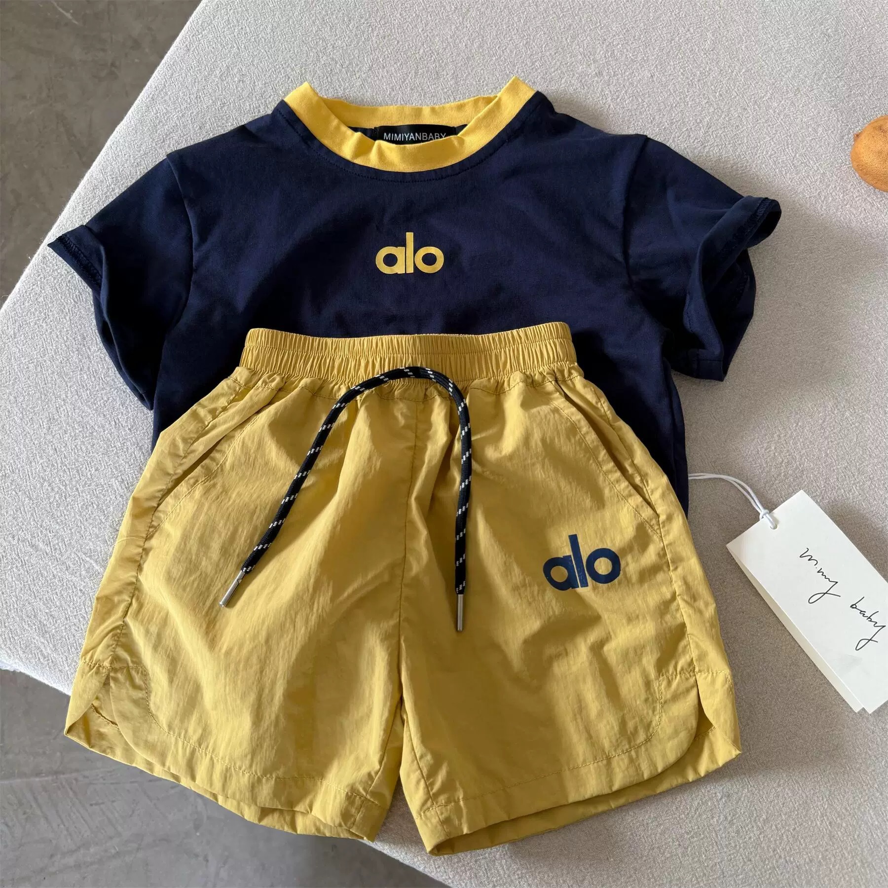 Summer Thin Casual Two-piece Set For Boys And Girls
