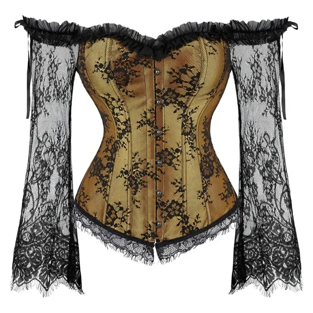 Luxury Women's Lace Long Sleeve Top Gold - Shop at LoveMi