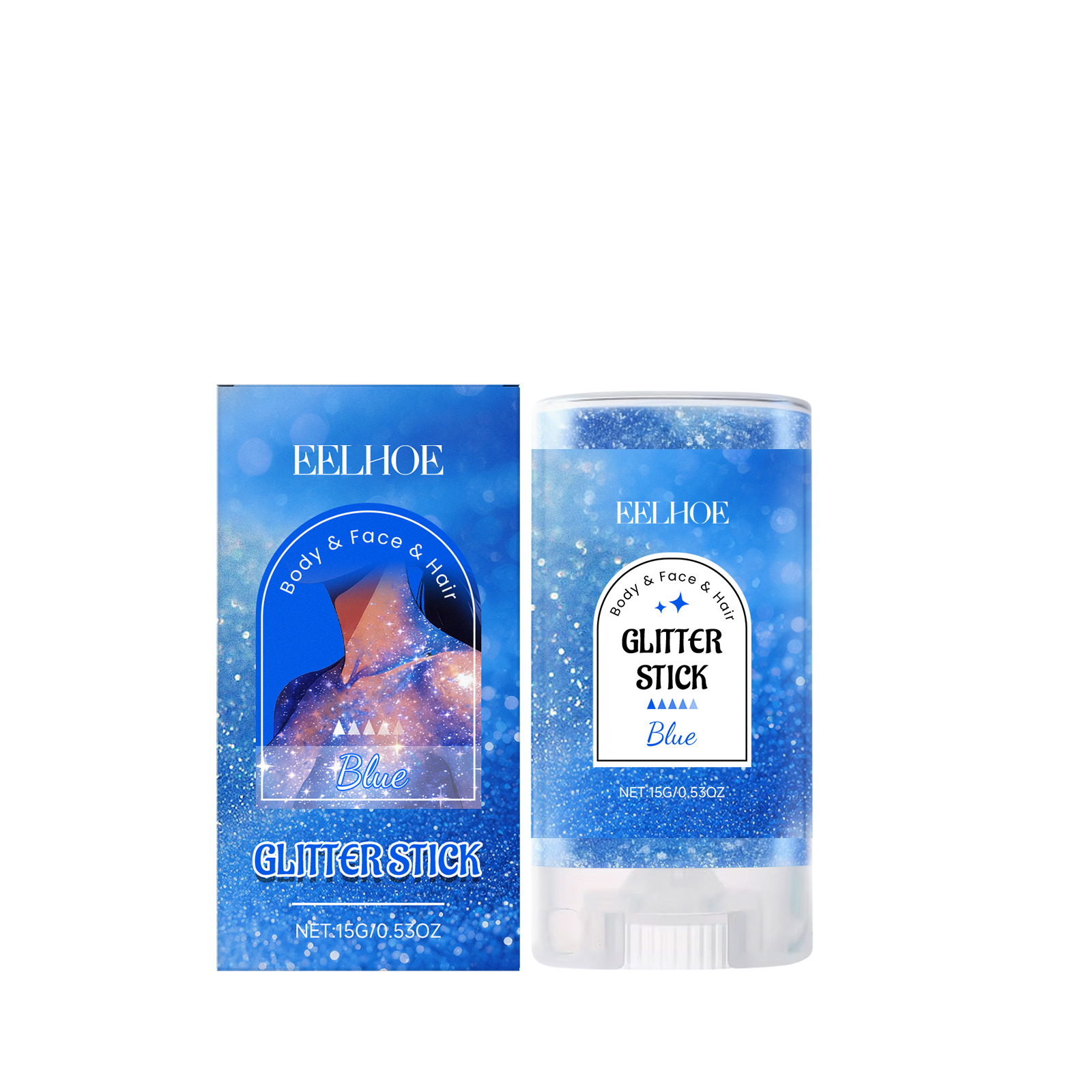 Blue Body Glitter Stick