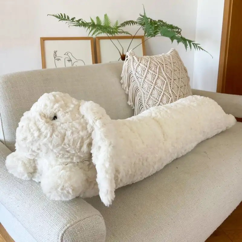 Doll Cute Long Small White Moon Folding Osmanthus Pillow