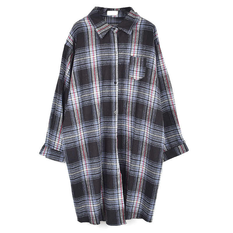 Fashion Striped Plus Size Shirt For Women Blue - Shop at LoveMi