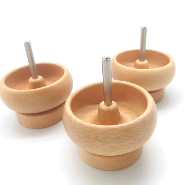 Automatic String Beads Bowl Quick Manual Wooden DIY String Bead Tool