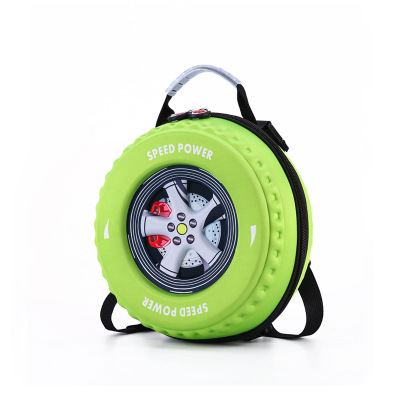 Kid's Small Schoolbag Personalized Creative 3D Cartoon Tire Kindergarten