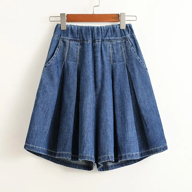 Denim Capri Pants Versatile And Relaxed-fit Summer Mid-length Shorts