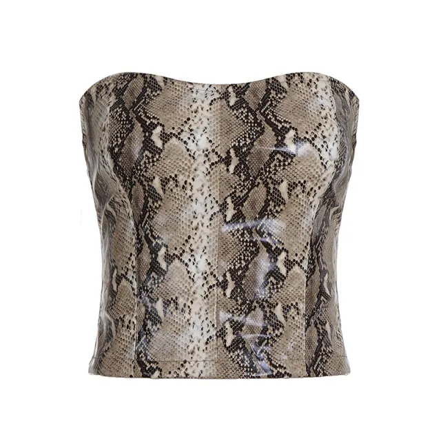 Vintage Leather Cropped Vest For European And American Women's Fashion Brown - Shop at LoveMi