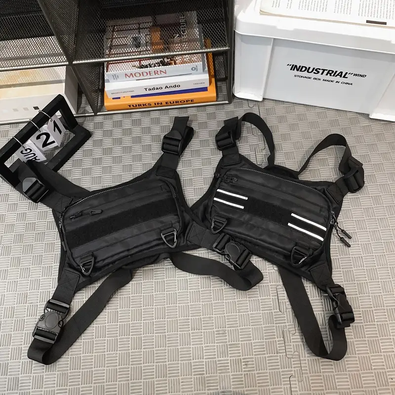 Tactical Sports Mechanical Style Reflective Tooling Chest