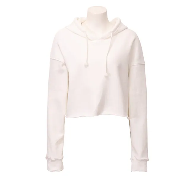 Womens Long Sleeve Fleece Lined Sports Hoodie White - Shop at LoveMi