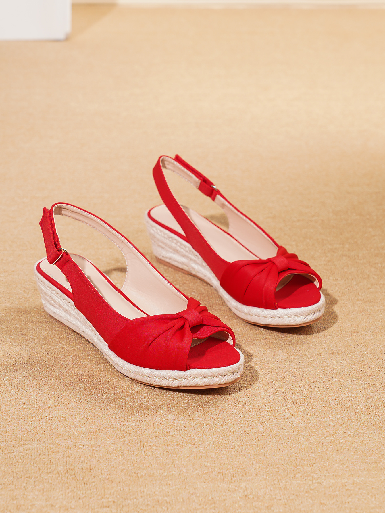 Open-Toe Wedge Sandals, picture 3 of 5