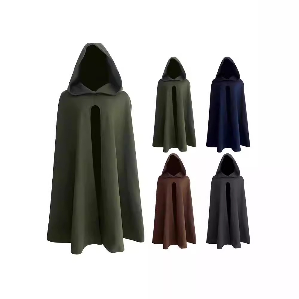 Cape Made Of Suede-like Fabric Available In Four Colors For European And American-style Role-playing