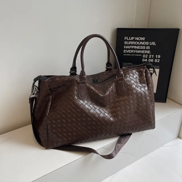 Vintage Travel Bag Men's Large Capacity Travel Portable Brown - Shop at LoveMi