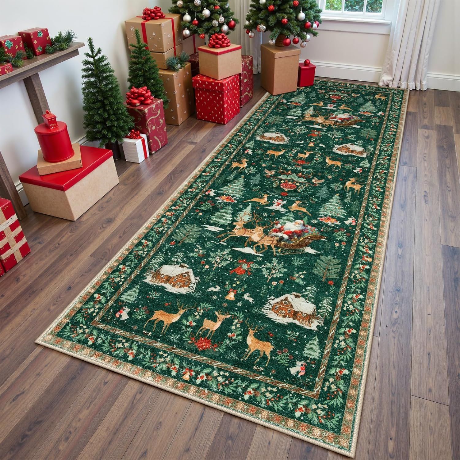 Best-selling Winter Christmas Hallway Dirt-resistant And Wear-resistant Floor Mat - thumbnail